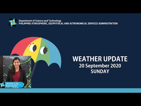 Public Weather Forecast Issued at 4:00 AM September 20, 2020