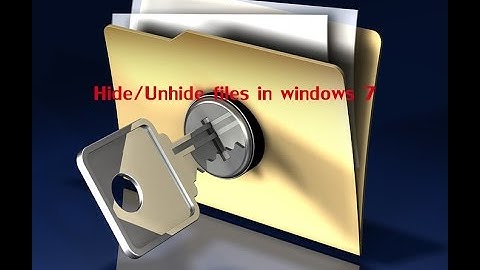how to hide\unhide files\folders windows 7 urdu\hindi