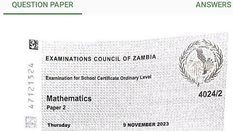 Maths Paper 2 2023 geometric sequence