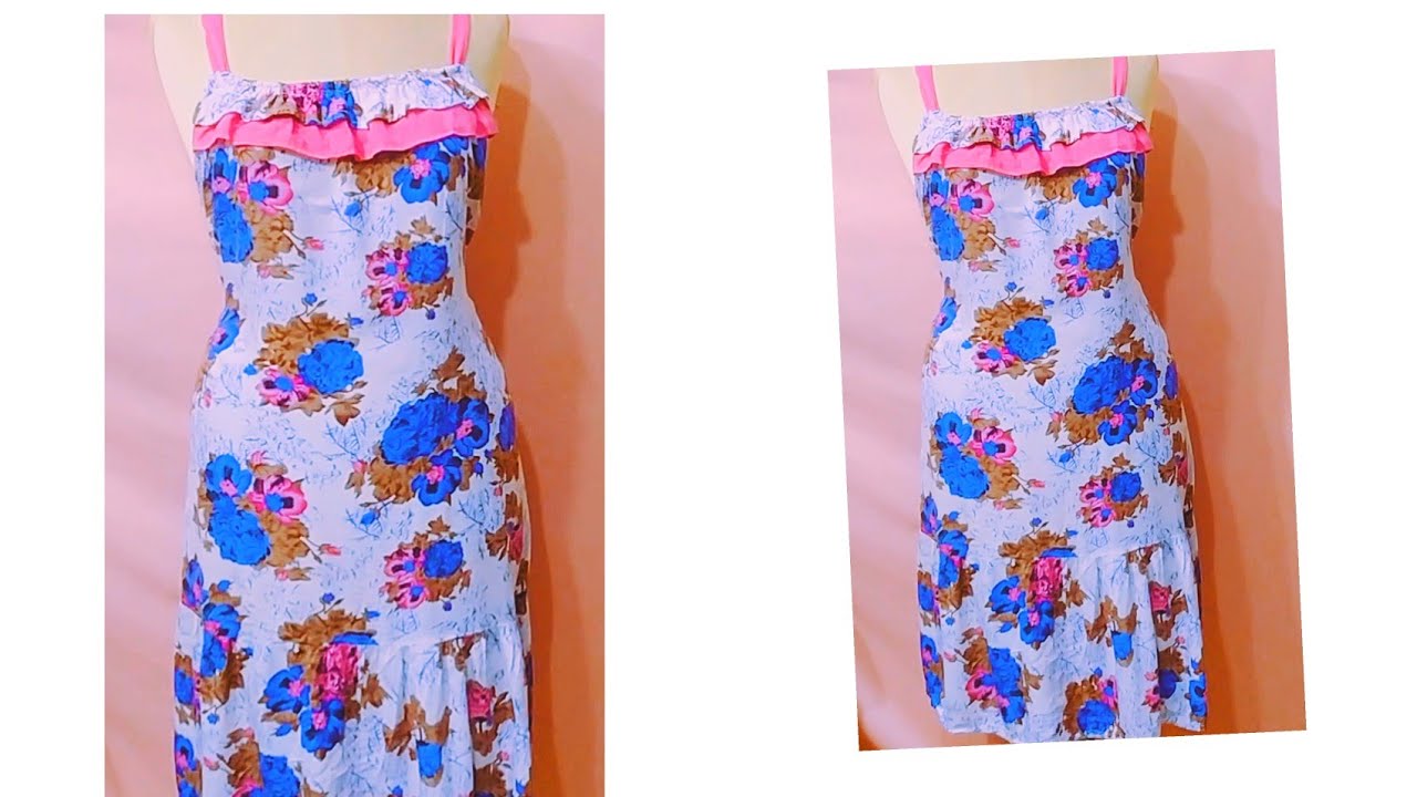 بمتر وربع قماش⭐⭐ اعملى اسهل كاش مايوه👑 بدون باترون مقاس لأى مقاس