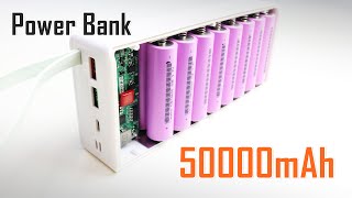 Power Bank 50000mAh ติดตั้งแบตเตอรี่ 18650 16ก้อน