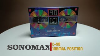 Аудиокассета SONOMAX C90 Made In Hong Kong. The audio cassette ripper 19.