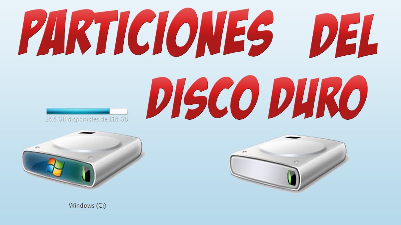 Particiones del disco duro