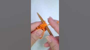 Super Easy Two-Row Repeat Knit Stitch Pattern (reversible) #shorts #sowoolly #knitting #pattern