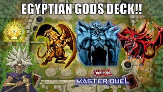 Pure Egyptian Gods OTK!  NEW Animations For OG Gods!!  25th Anniversary  | YuGiOh Master Duel