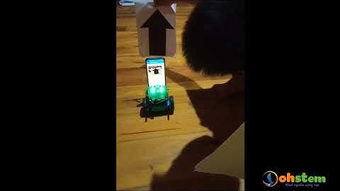 Robot tích hợp trí tuệ nhân tạo AI - Di chuyển theo biển báo