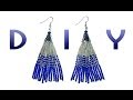 DIY: long earrings made of beads / Длинные серьги-кисточки из бисера своими руками