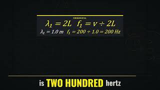 Standing Waves on Strings: Fundamental and Harmonics, f = nv/2L