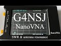 G4NSJ - Checking SWR Antenna resonance NanoVNA H4