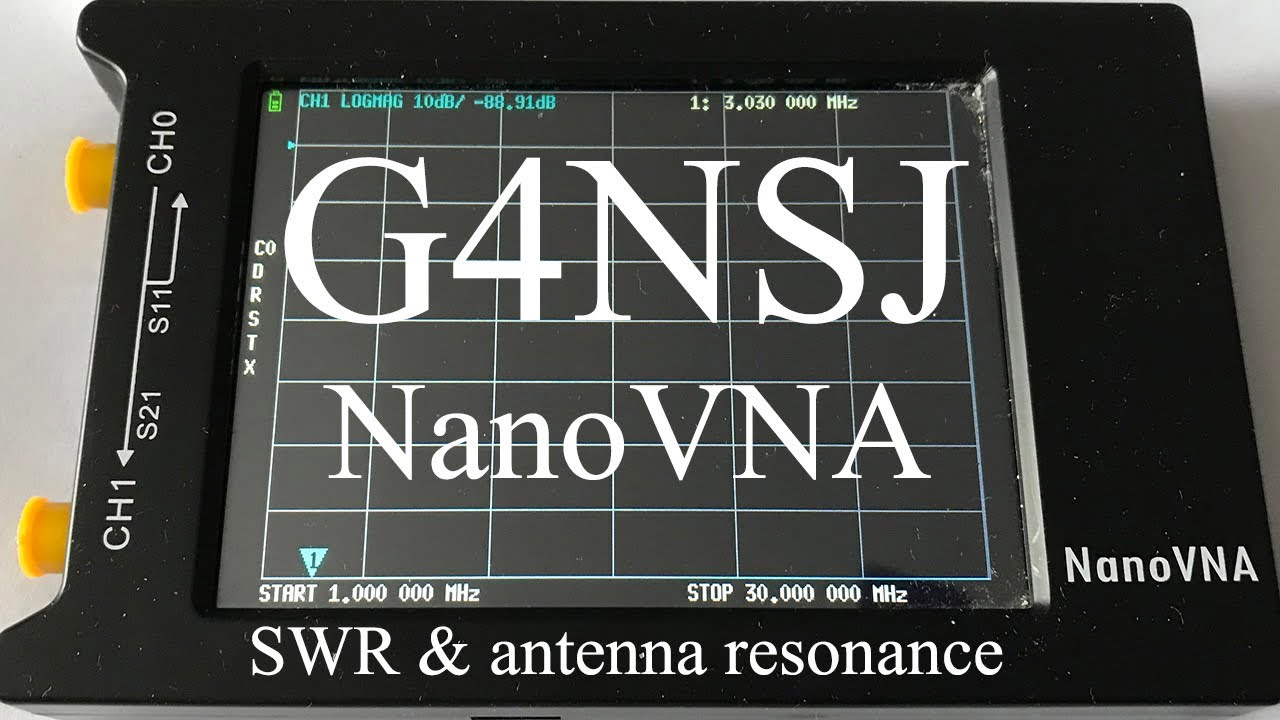 G4NSJ - Checking SWR Antenna resonance NanoVNA H4