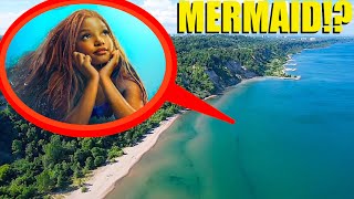 drone catches REAL little mermaid at Mermaid Beach (We found her!!)