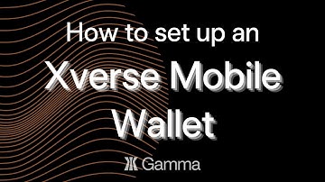How to set up an Xverse mobile wallet