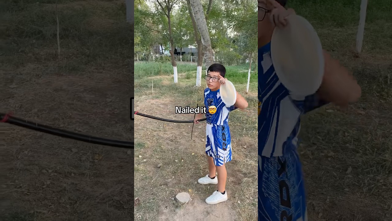 Lil bro has great aim 🔥 (via adham.coach/IG)