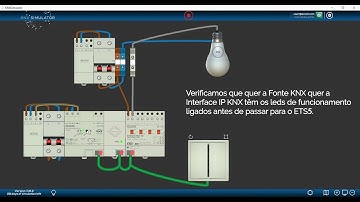 006 Comunicação entre KNX Simulator e ETS5