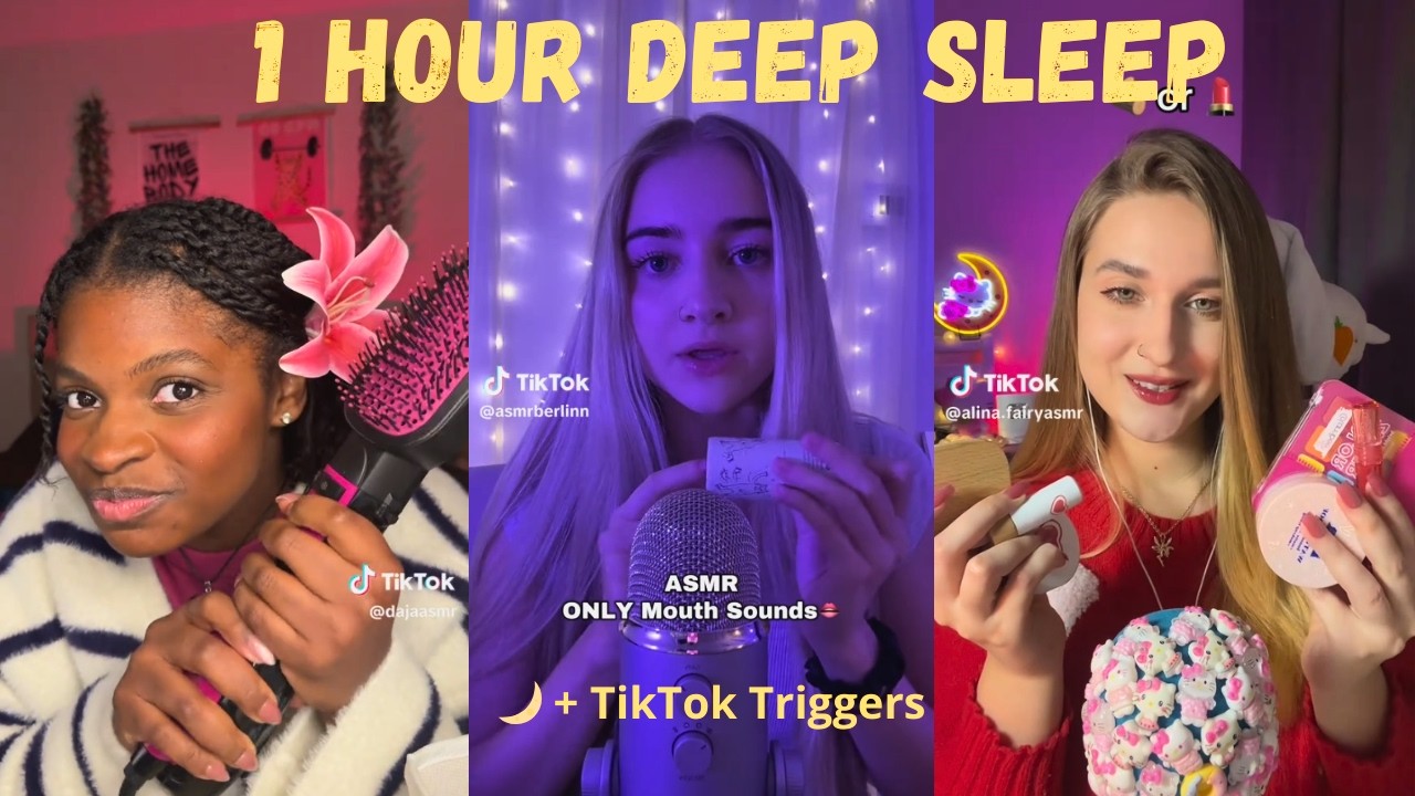 ASMR Sleep TikTok Compilation 2026 | Whisper in Ear, Head Massage, Hair Brushing, Scissors 💆✨ | 3
