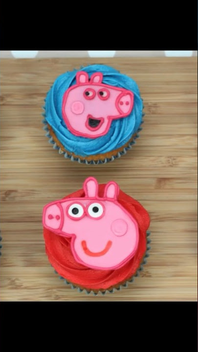 idées de décoration de cupcake peppa pig🐷🧁 Cupcake Decoration #peppapig  #cupcakedecoration #shorts 