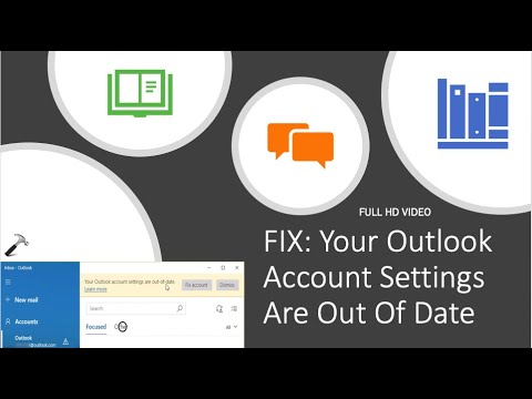 FIX: Your Outlook Account Settings Are Out Of Date