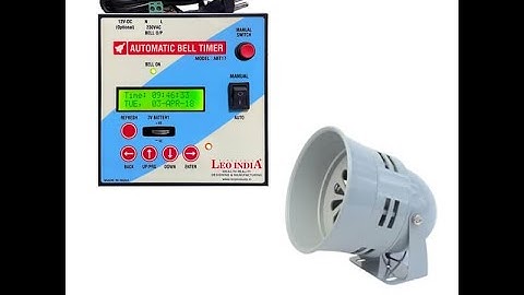 Automatic Bell Timer & 100m Range Siren