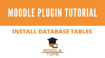 Moodle plugin developer tutorial - create database tables #2