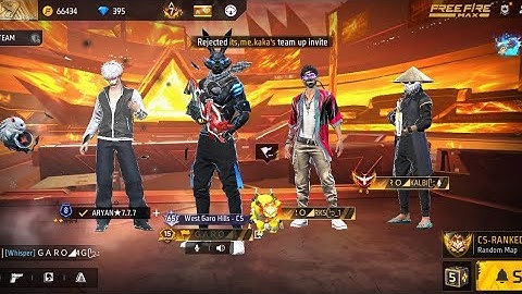 GARO 4G FF IS LIVE GARO RKS 🆚RANDOM PLAYER 1 🆚2 LIVE CHALLENGE