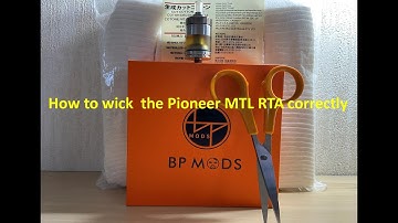 How to wick the Pioneer MTL RTA correctly & enjoy full flavour without leaking/gurgling or flooding.