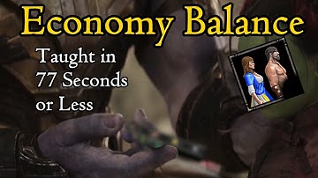Economy Balance in AoE2 taught in 77 seconds or less