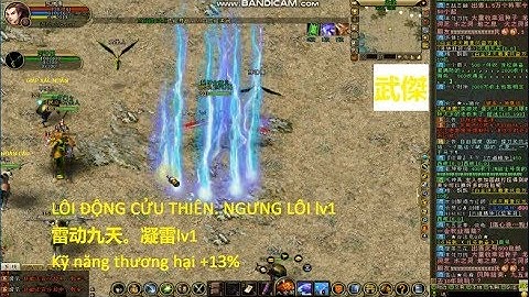 Hiệu ứng kỹ năng Lôi động cửu thiên tuyệt đẹp luôn