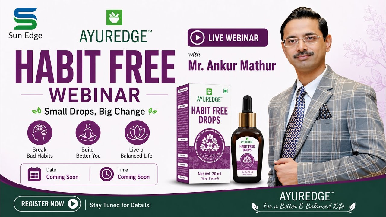 Habit free Drops Educational Webinar By Mr. Ankur Mathur