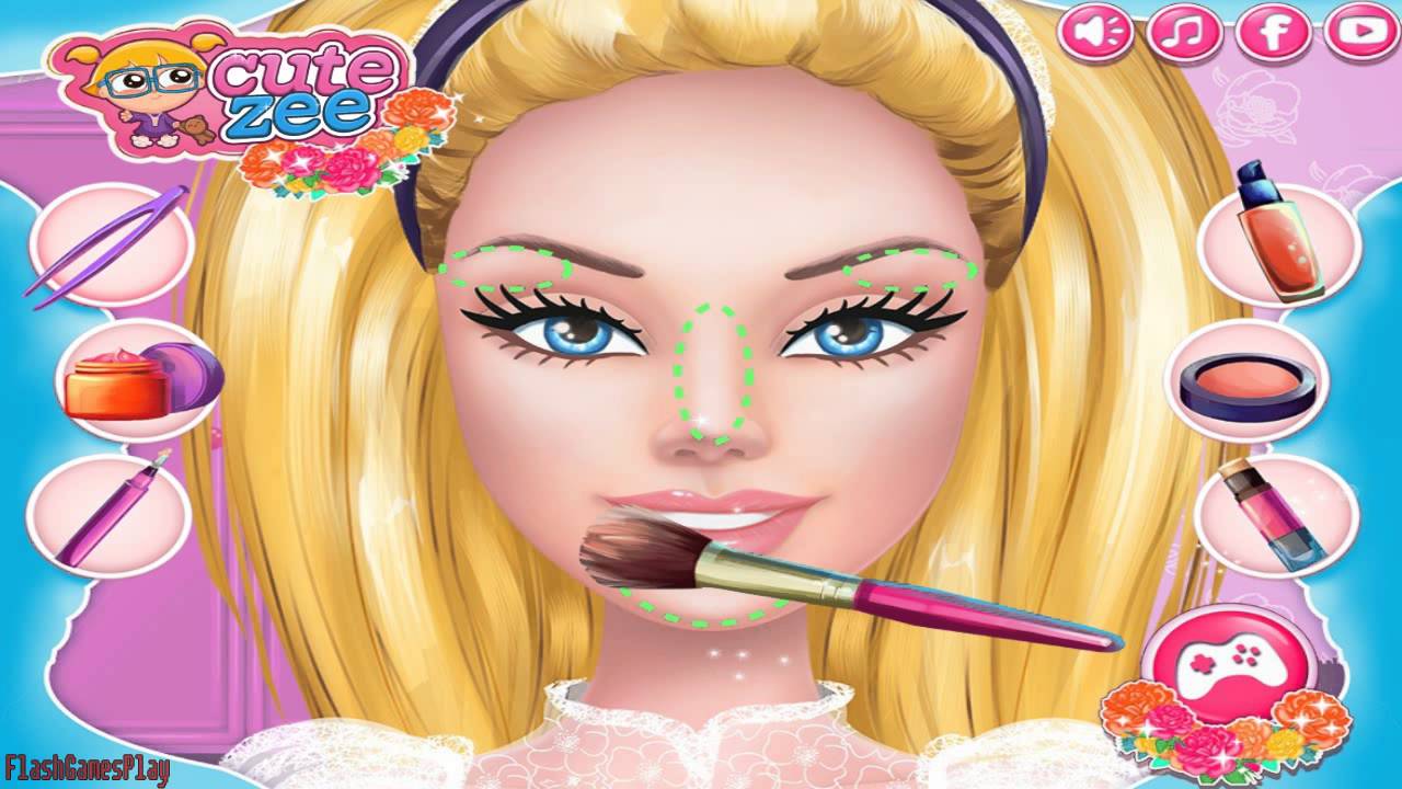 Barbie Getting Married - Barbie Wedding Makeup Game - YouTube