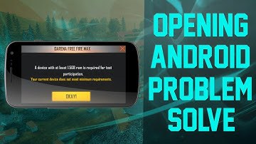 Mobile me Free Fire Max not Opening Problem 1.5 gb Ram Error