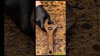 50 years old Rusty Wrench restoration #rusttoshine #satisfying
