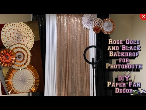 DIY Paper Fan Photo Booth Backdrop