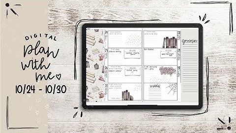 Digital Plan with Me - October 2022 | Book Theme 📚 | Weekly PWM using GoodNotes & an iPad