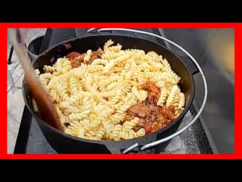 meat-lovers-dutch-oven-pasta-camping-recipe