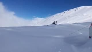 Эльбрус с севера, базовый лагерь на 3800 в мае