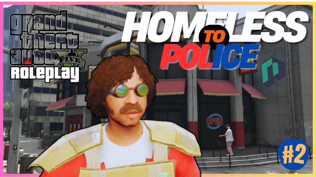 From HOMELESS to POLICEMAN in GTA 5 RP's BIGGEST Server | Part 2 ...
