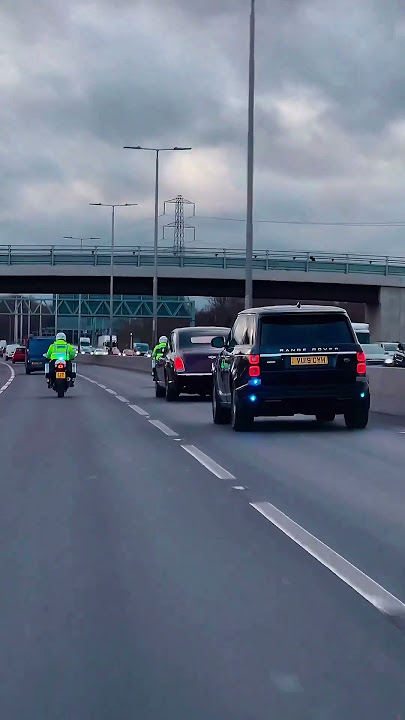 Convoy Of King Charles Consisting Of £10m Bentley State Limo, Range Rover, Motorbikes Turn Heads 
