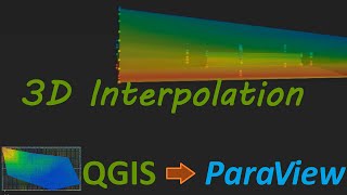 3D interpolation to create property grid  within geological model: QGIS to Paraview