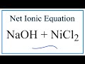 Net Ionic Equations and Reactions