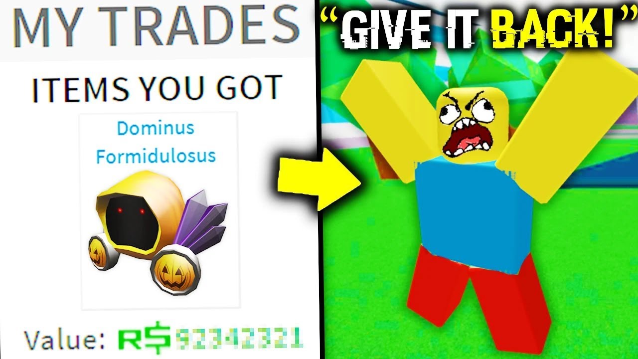 I Stole His Roblox Dominus Don T Tell Builderman Youtube - dominus sapphirex original 550 takes roblox