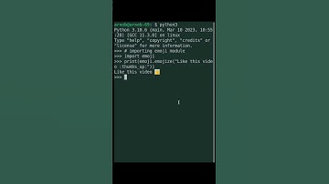 display emoji using #python #shorts
