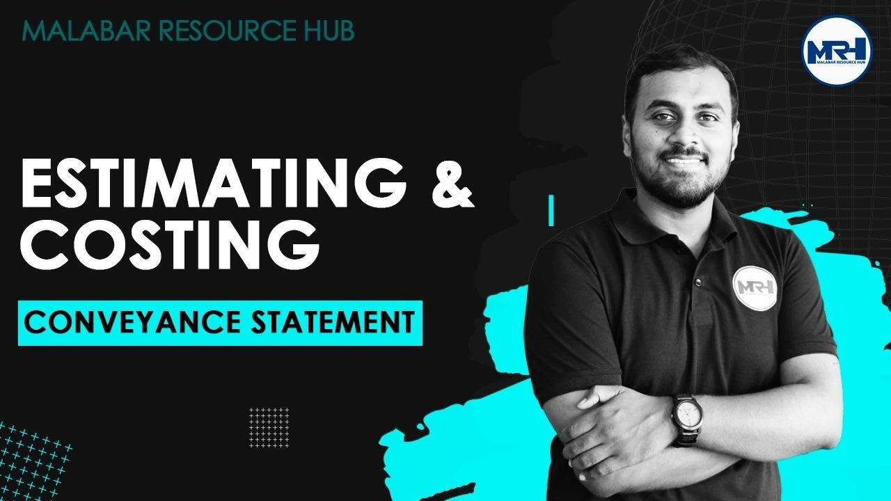 4013 I Conveyance Statement | Estimating & Costing