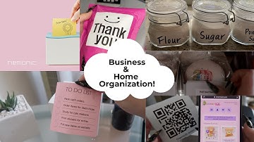 How I Stay Organized For My Business & Home (Nemonic Label)