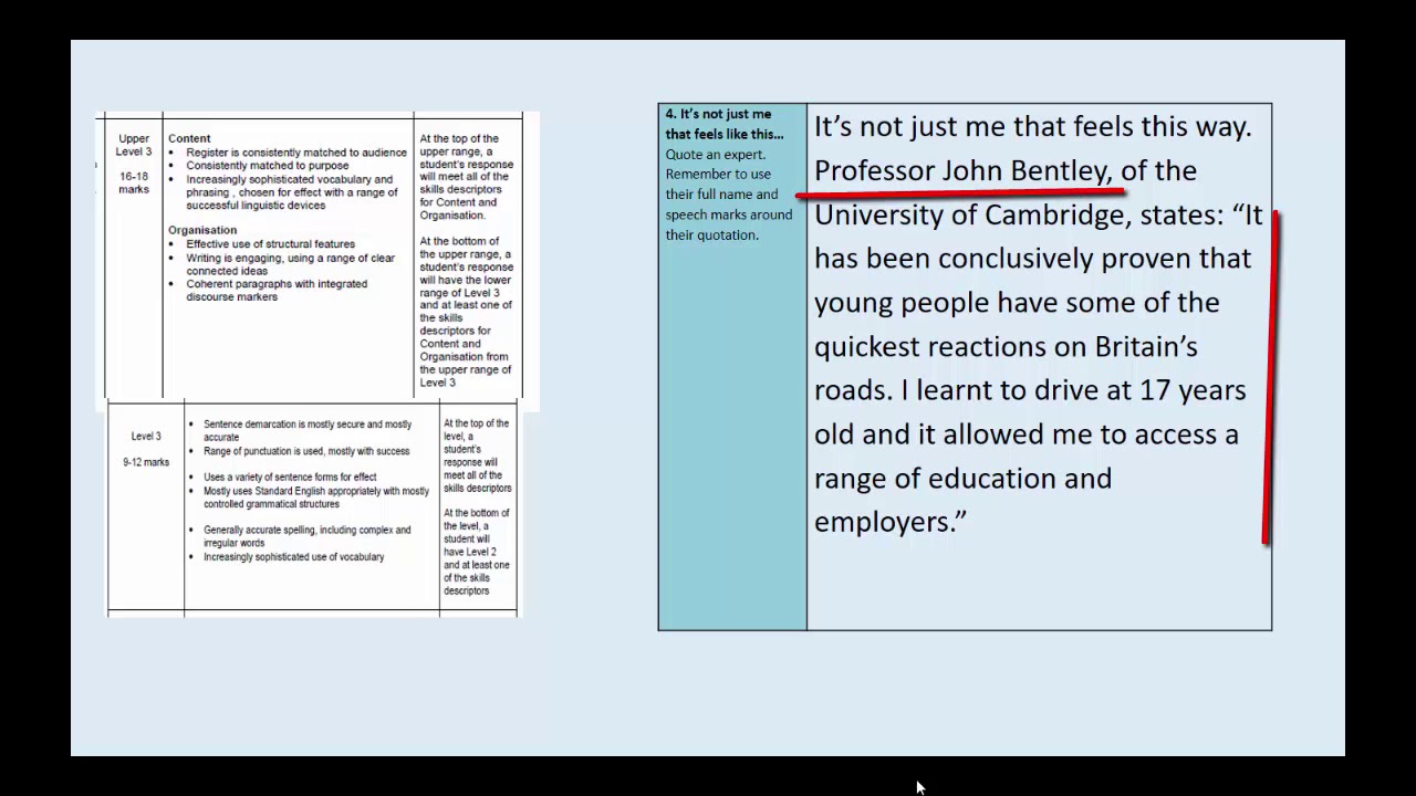 speech writing gcse english