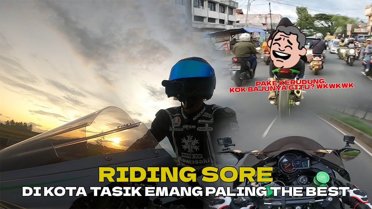 GEBER KAWASAKI NINJA H2 + PAKAI WEARPACK DI KOTA TASIK !! INI JALUR PALING THE BEST SIH !!!