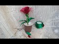 Amazing ribbon flower  craft ideas homedecor ideas by alizay diy