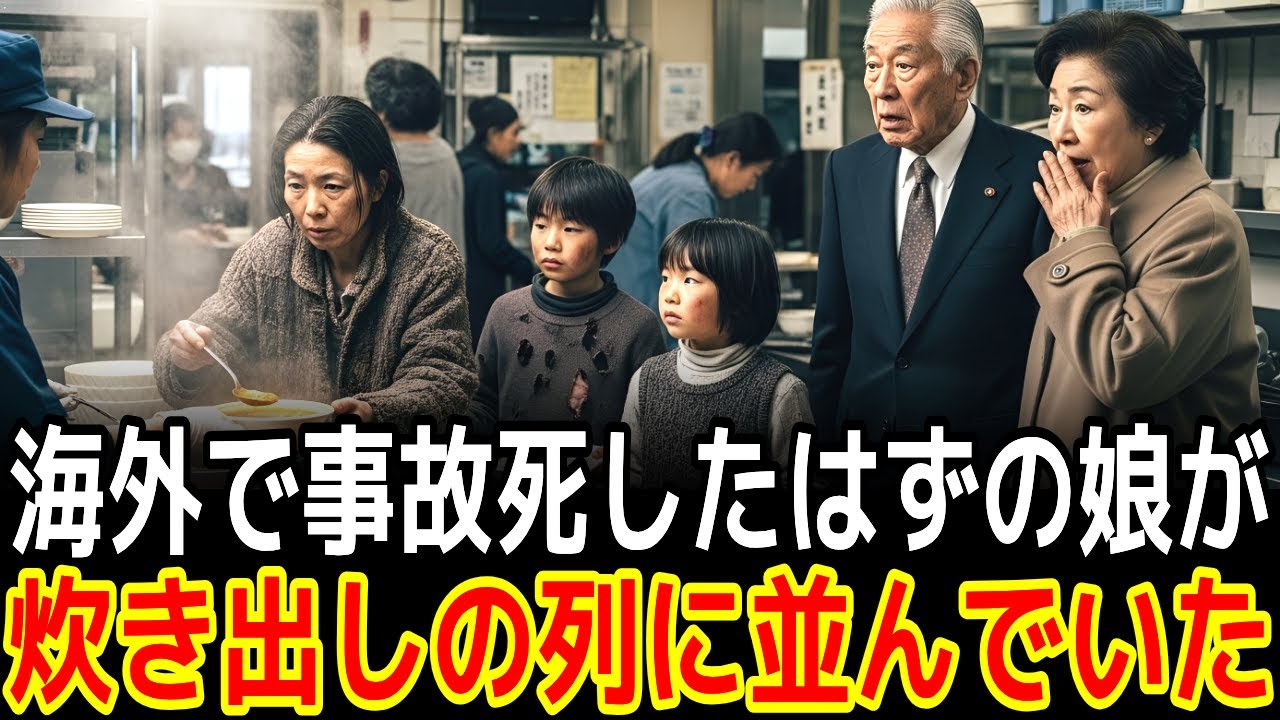海外で事故死したはずの娘が炊き出しの列に並んでいた|感動の実話|衝撃の逆転劇|人生ドラマ|