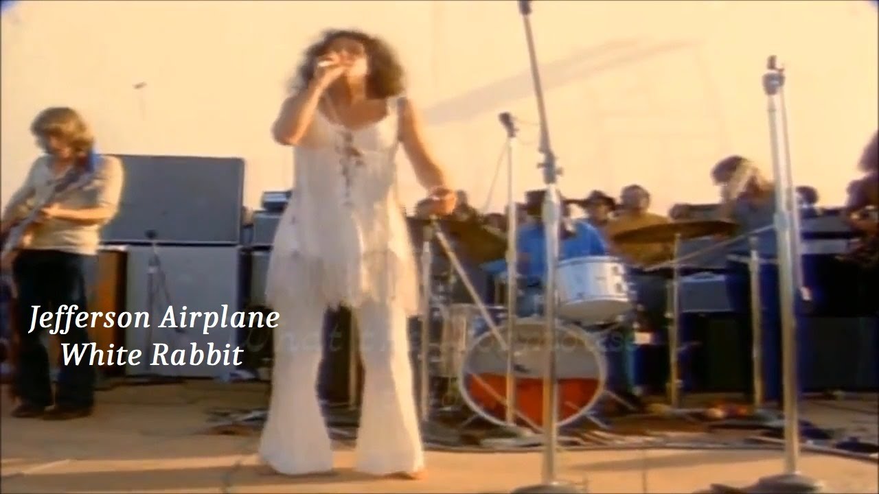 Jefferson Airplane ~ White Rabbit ~ 1969 ~ Live Video, From Woodstock ~ w/lyrics