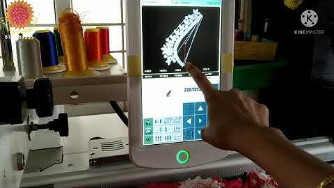 Blouse front part setting in single head FORTEVER embroidery machine #DakshaDesigners