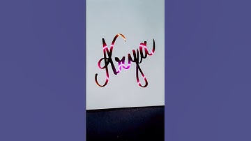 Arya 😱 beautiful name #comment your name #art #calligraphy #cursivewriting #shortvideos #shorts